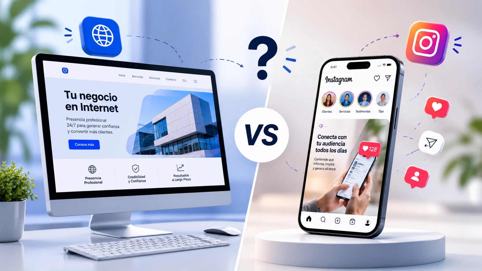 Página web o Instagram, ¿cuál es mejor para mi negocio?